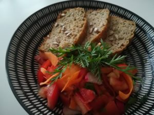 fanes de carottes en salade