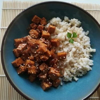 Tofu caramélisé