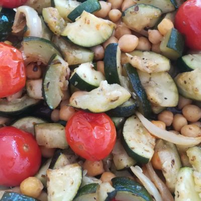 Courgettes rôties au four