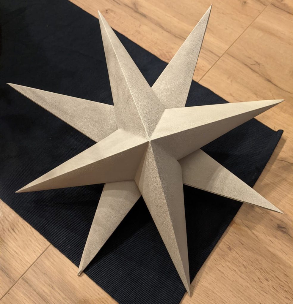 étoile en papier