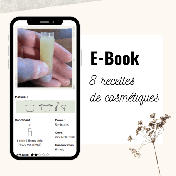 E-book 8 recettes produits cosmétiques incontournables