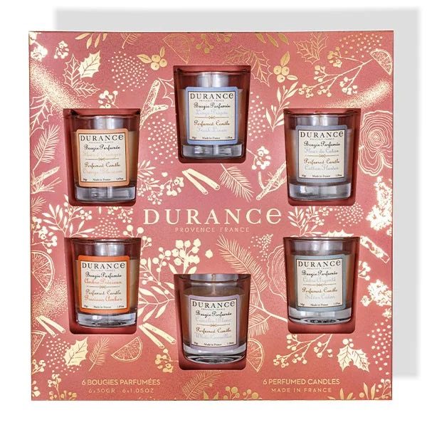 coffret cadeau bougies parfumées durance