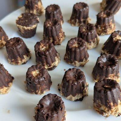 bouchées énergétiques chocolat avoine beurre de cacahuète