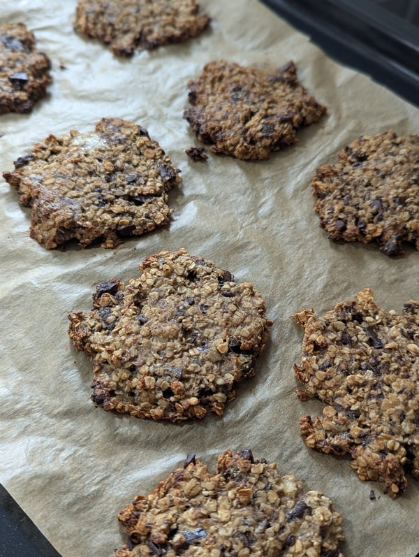 cookies croustillants une fois cuits