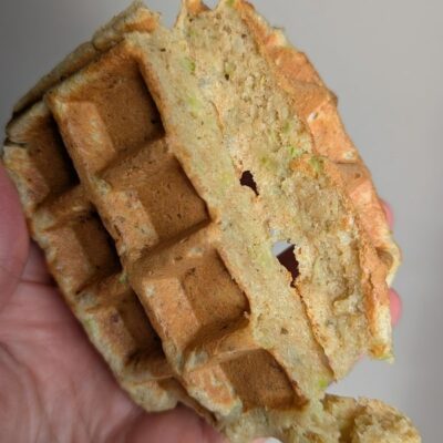 gaufre healthy à la courgette et parmesan
