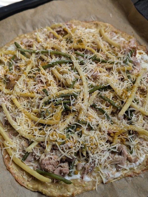 pate à pizza légère à la courgette